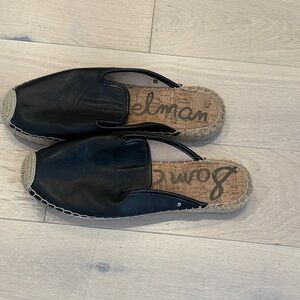Sam Edelman Black Espadrille Slip-Ons